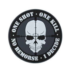 Шеврон Череп.One shot. One kill