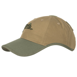 Бейсболка Logo Helikon, цвет Coyote/Olive Green A