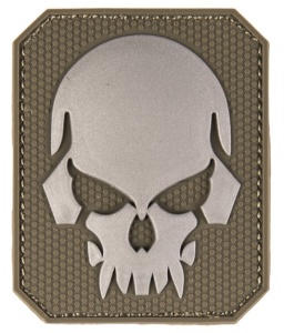 Патч 3D SKULL Mil-Tec LG (7,6x6,3), цвет Olive