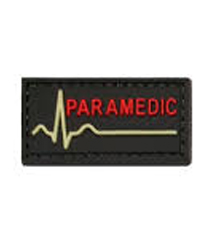 Шеврон Paramedic 2х5 см, чёрный