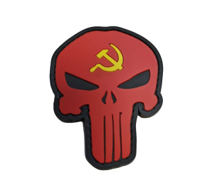 Патч "Каратель: СССР", цвет красный
