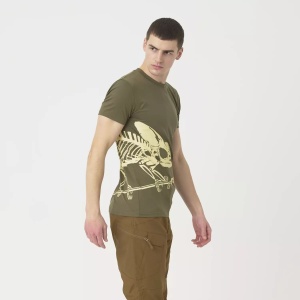 Футболка Full Body Skeleton Helikon, цвет Olive Green