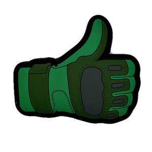 Патч "Перчатка палец вверх: Tactical Like", цвет олива