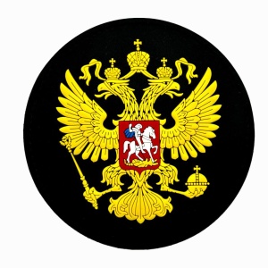 Шеврон Герб России, черный