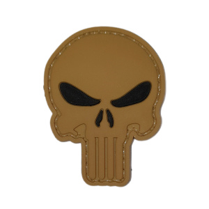 Патч "Каратель" с черными глазами, цвет койот