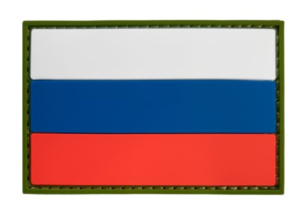 Патч "Флаг России", цвет олива