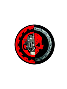 Патч "Адептус Механикус Warhammer 40k", цвет красный