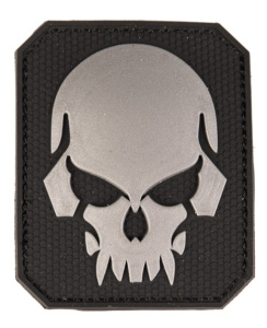 Патч 3D SKULL Mil-Tec LG (7,6x6,3), цвет Black