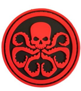 Патч "Гидра", цвет черный/красный