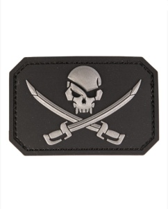 Патч 3D Skull W.Swords Mil-Tec (5.5x8), цвет Black