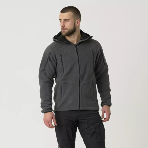Куртка флисовая PATRIOT Mk 2 Hybrid Helikon, цвет Shadow Grey/Black