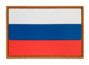 Патч "Флаг России", цвет койот