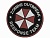 Шеврон Zombie Outbreak Response Team Umbrella, красный