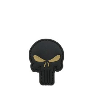 Патч "Каратель" с зелеными глазами, цвет черный