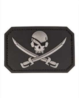 Патч 3D Skull W.Swords Mil-Tec (5.5x8), цвет Black