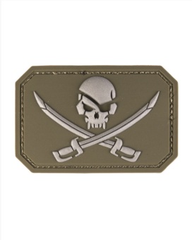 Патч 3D Skull W.Swords Mil-Tec (5.5x8), цвет Olive