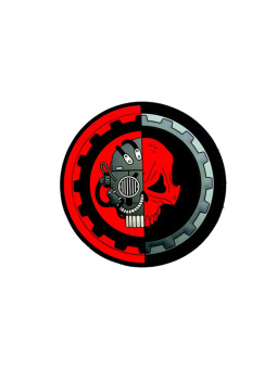 Патч "Адептус Механикус Warhammer 40k", цвет красный