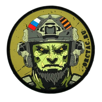 Патч "Русский орк", цвет олива