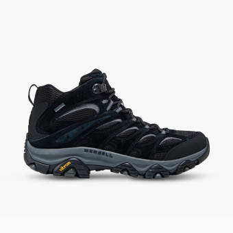 Ботинки MOAB 3 MID GTX Merrell, цвет Black/Grey Ботинки MOAB 3 MID GTX Merrell, цвет Black/Grey