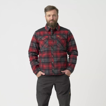 Рубашка Winter Warden Helikon, цвет Slate Crimson Plaid
