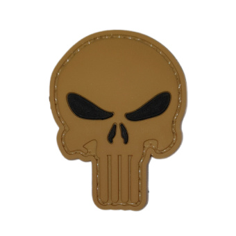 Патч "Каратель" с черными глазами, цвет койот